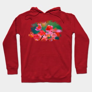 Autumn Pink Flowers Hoodie